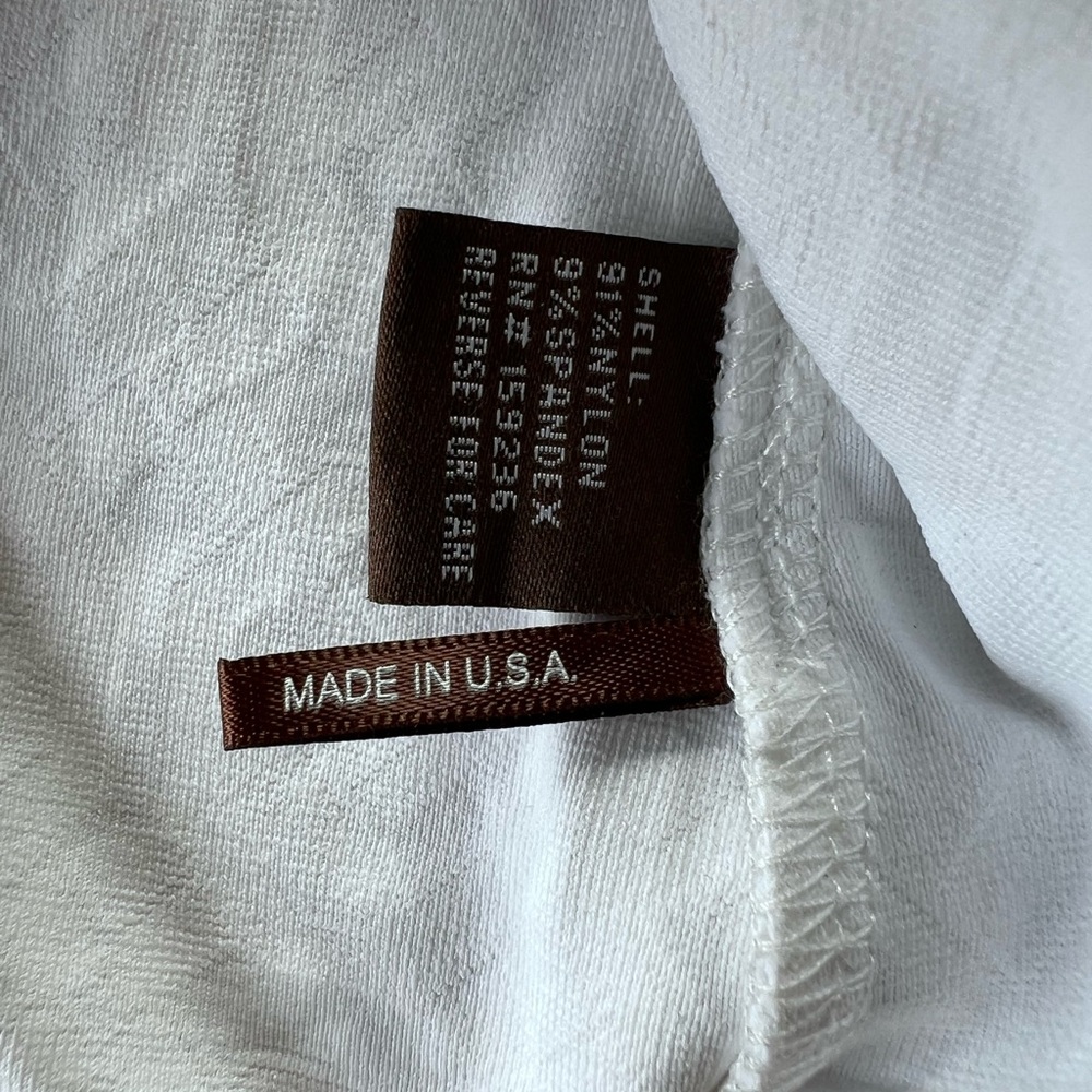 J. McLaughlin Ace 1/4 Zip White Geometric Design Pullover Top - Picture 7 of 8